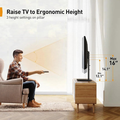 Tabletop TV Stand 23 to 60 Inches Height Adjustable - Get it from Bo