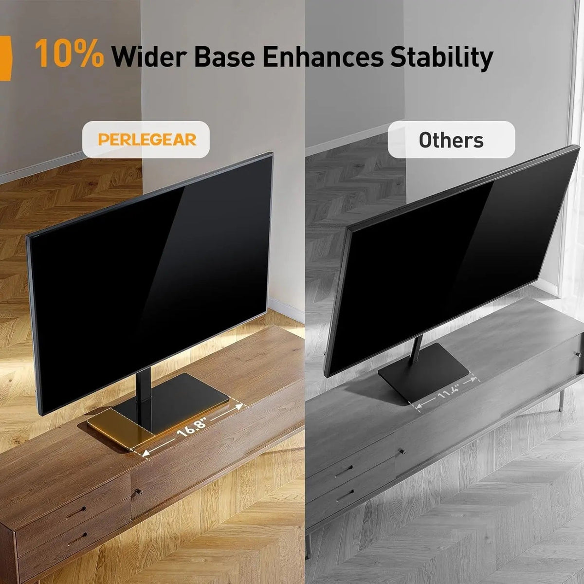 Tabletop TV Stand 23 to 60 Inches Height Adjustable - Get it from Bo