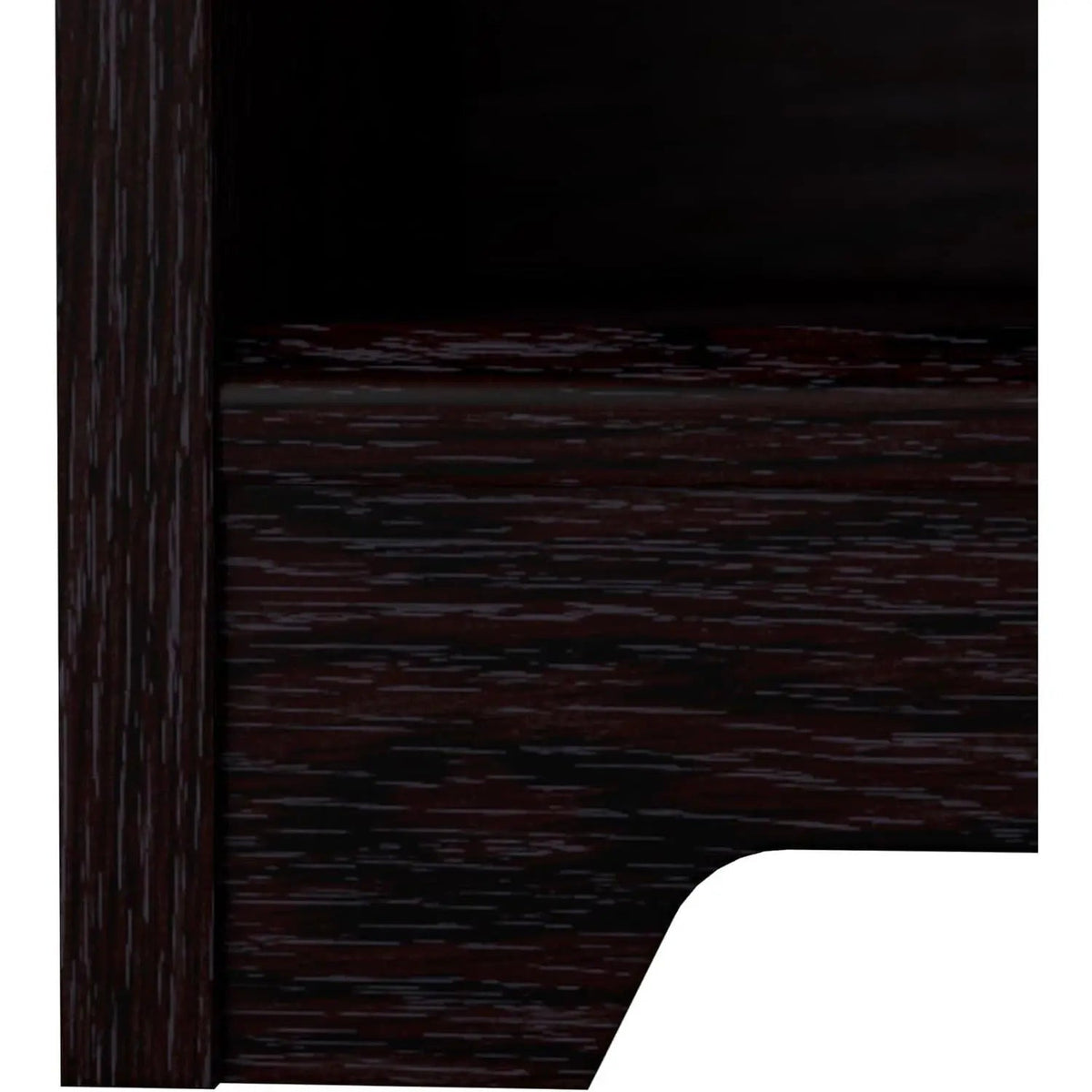 Tall Five Shelf Bookcase Espresso Oak For Living Room - Get it from Bo