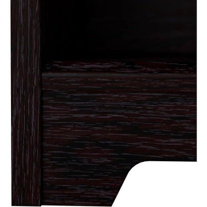 Tall Five Shelf Bookcase Espresso Oak For Living Room - Get it from Bo