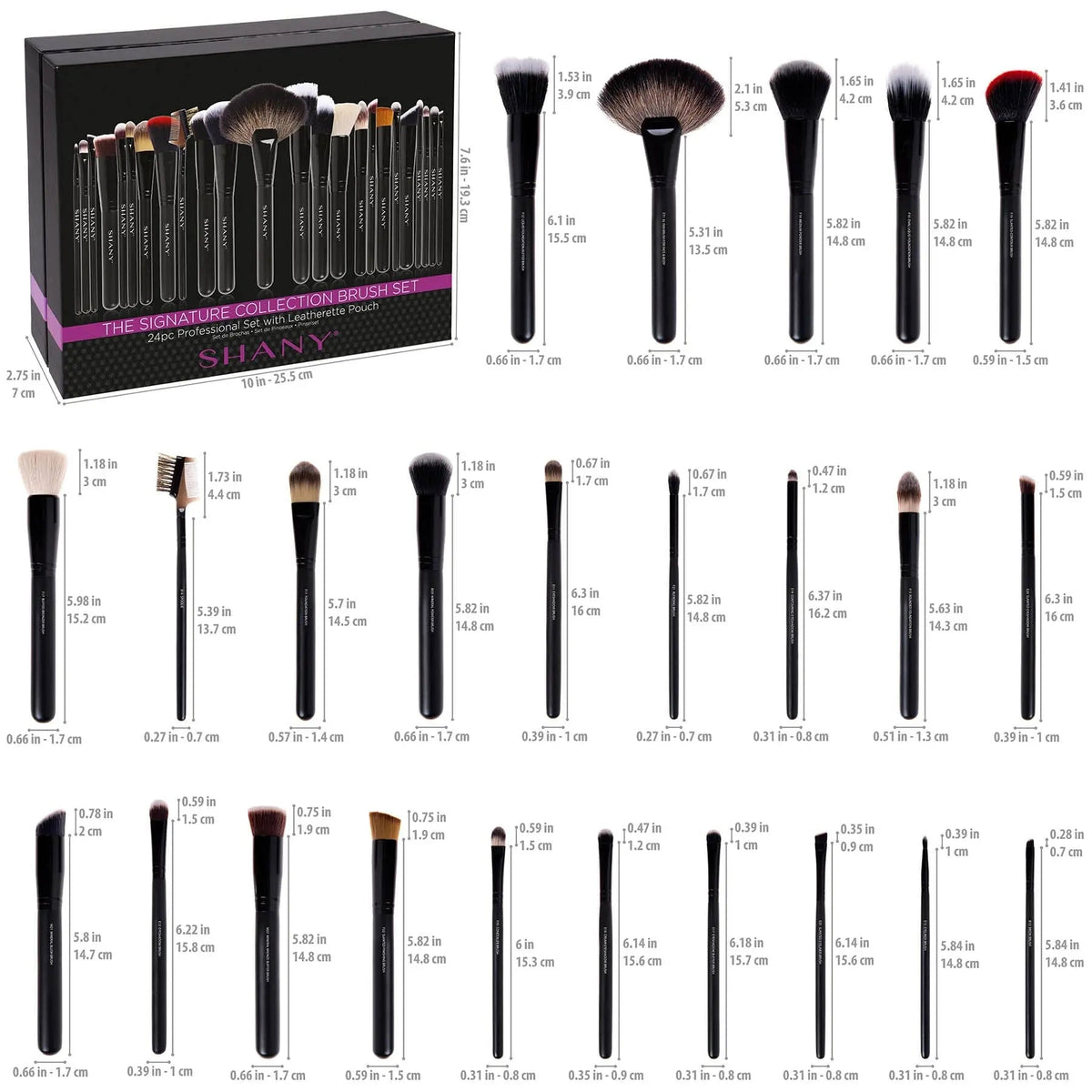 The Masterpiece Pro Signature Makeup Brush Set - 24pcs - Get it from Bo