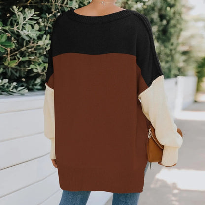 Triple Tone Long Knit Sweater - Get it from Bo