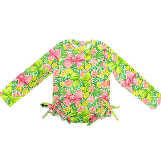 Tropical bows rash guard Swimsuit - Get it from Bo