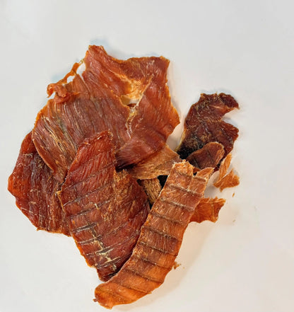 100% Turkey Dog Treats, 5 Ounce Bag, Single Ingredient, High Protein Din Din 4 Dogs