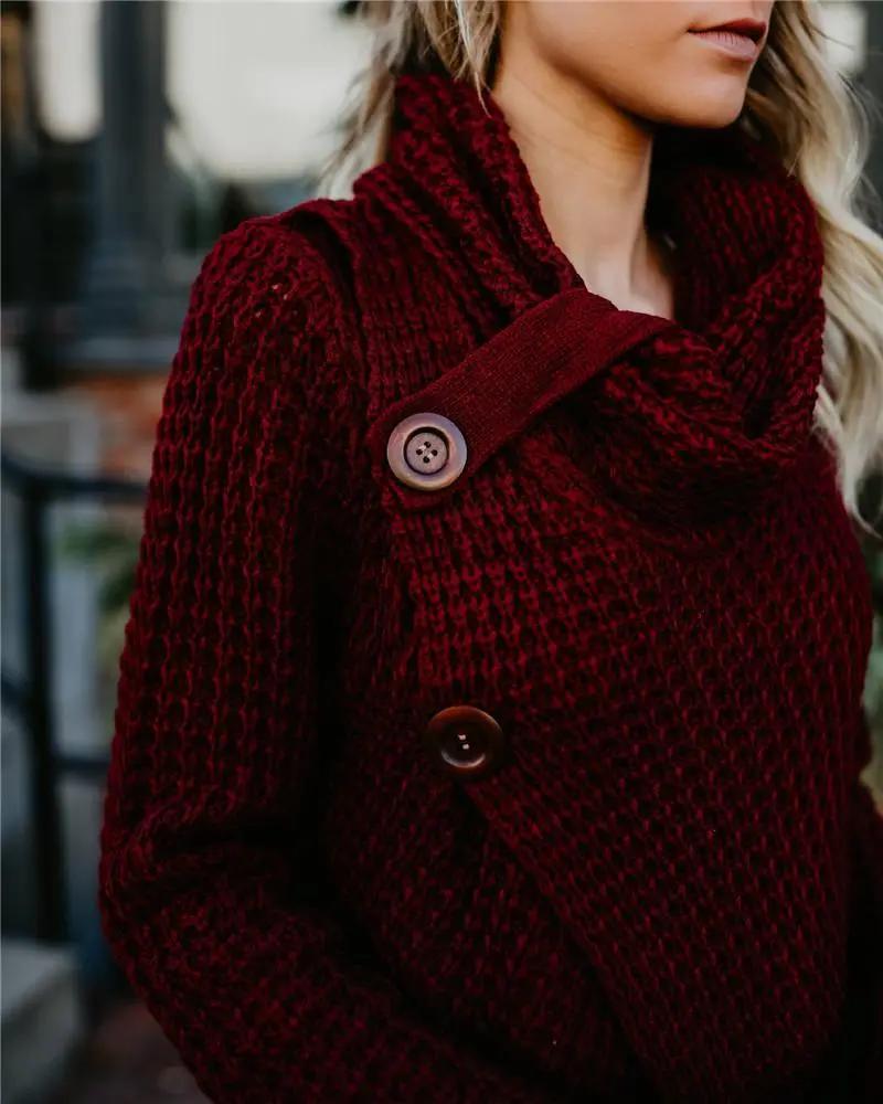 Tulip Hem Button Sweater | 3 Colors - Get it from Bo