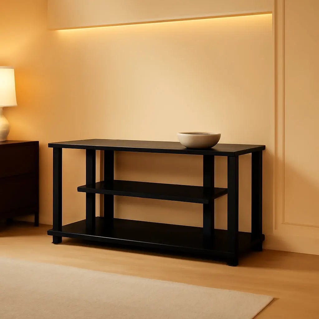 Turn-N-Tube 3-Tier TV Stand For 50-Inch TV Americano Black - Get it from Bo