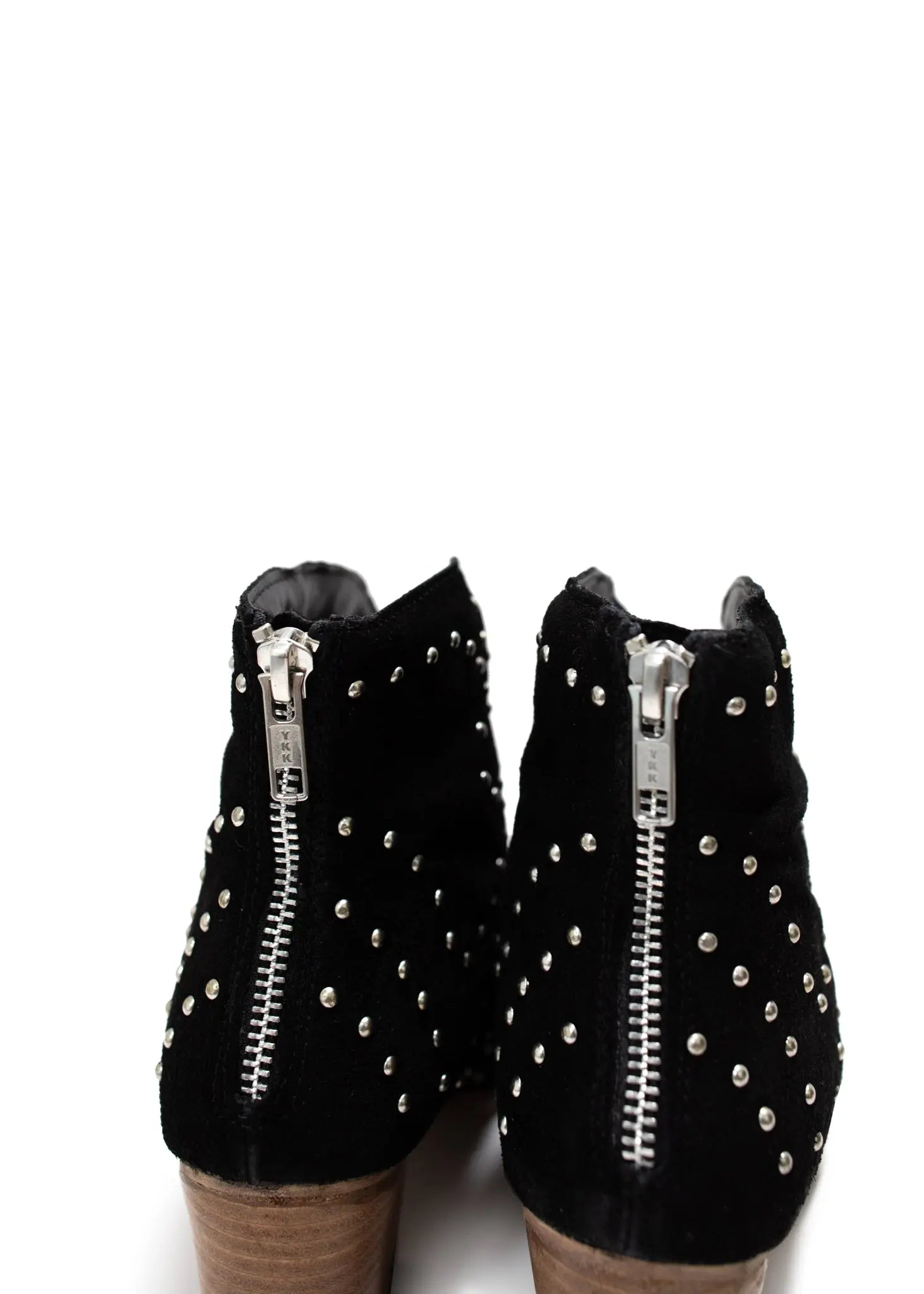 Twilight Studded Heeled Ankle Boot in Black Naughty Monkey