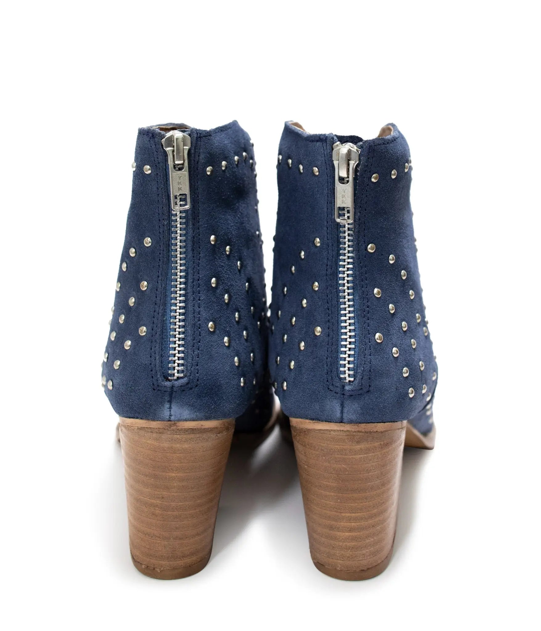 Twilight Studded Heeled Ankle Boot in Denim Naughty Monkey