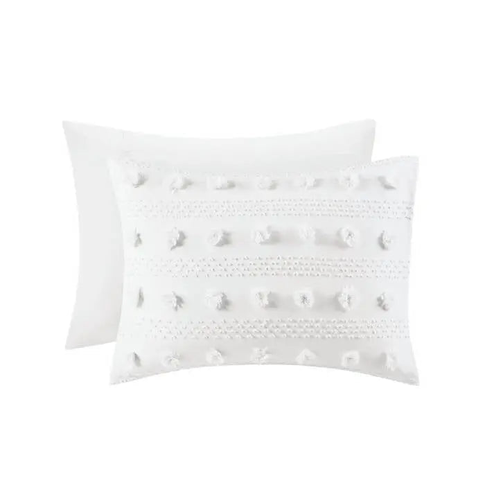 Twin/Twin XL 2-Piece Ivory Pompom Microfiber Comforter Set - Get it from Bo