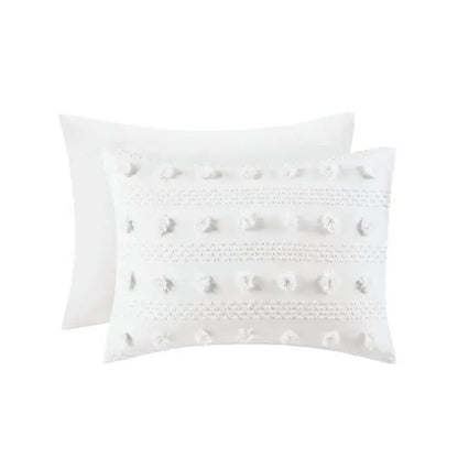 Twin/Twin XL 2-Piece Ivory Pompom Microfiber Comforter Set - Get it from Bo