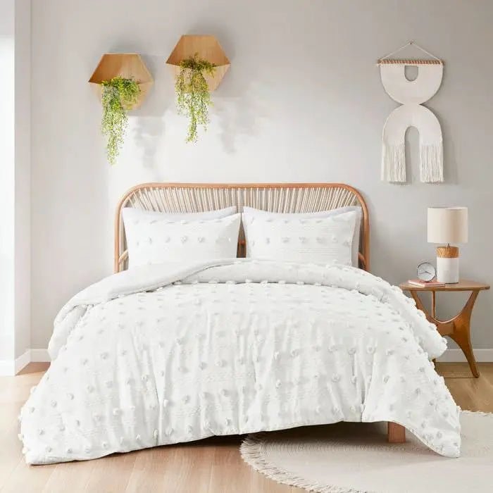 Twin/Twin XL 2-Piece Ivory Pompom Microfiber Comforter Set - Get it from Bo