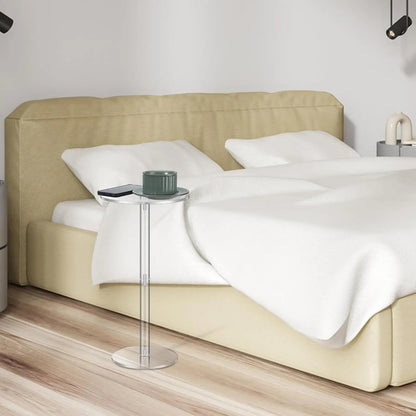 Two Piece Acrylic Side Tables Clear 10x10x24.2Inches - Get it from Bo