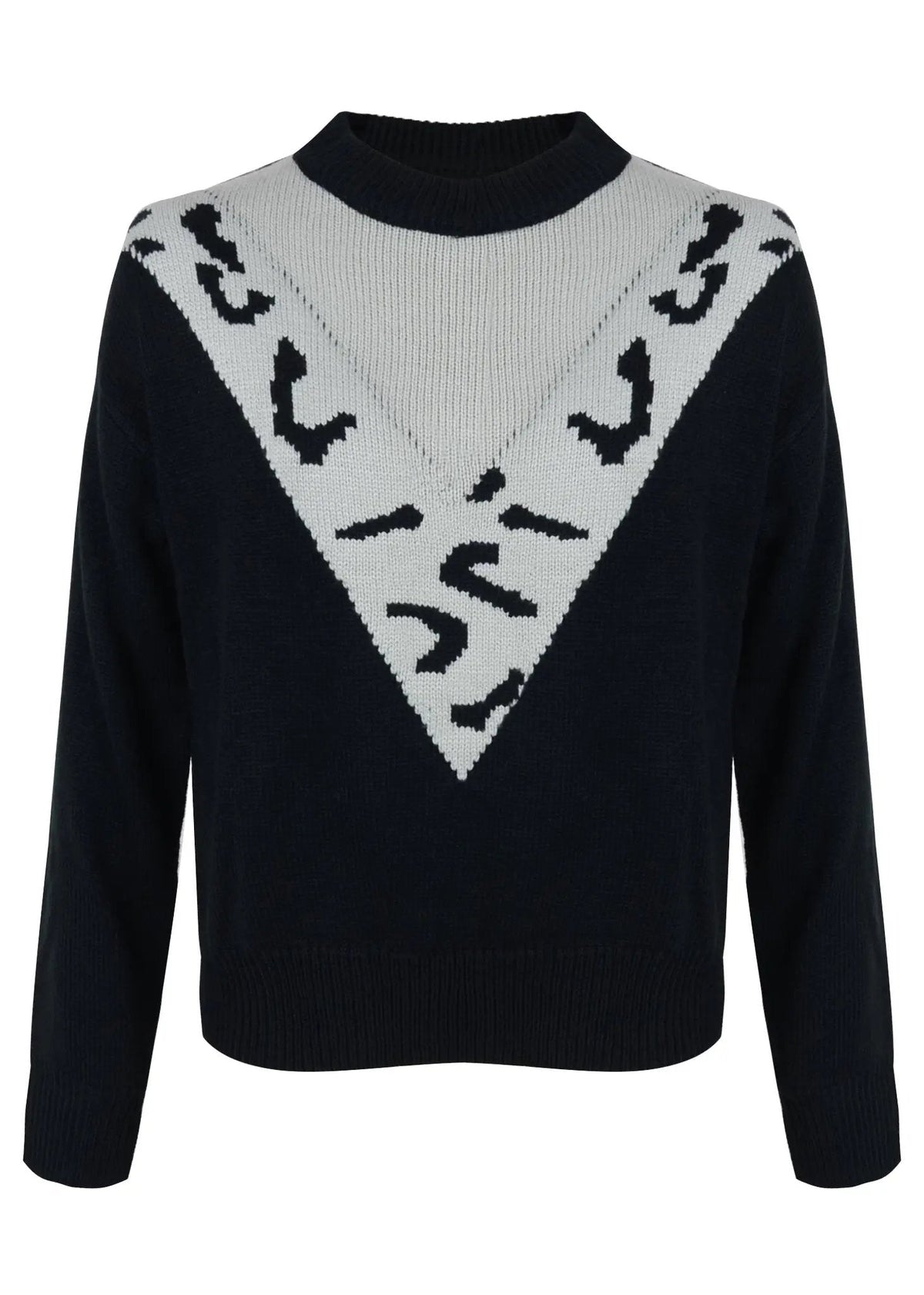 Two Tone Cheetah Light Sweater - Get it from Bo