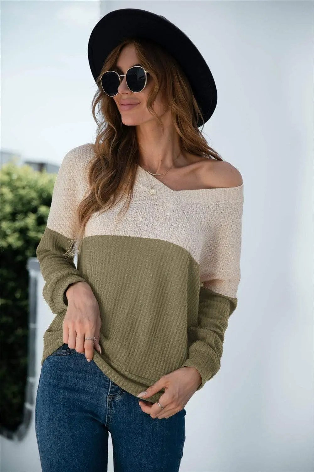 Two Tone Lux Sweater - Get it from Bo
