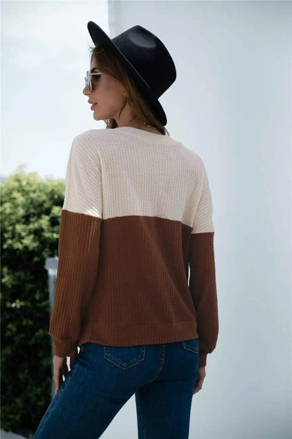 Two Tone Lux Sweater - Get it from Bo