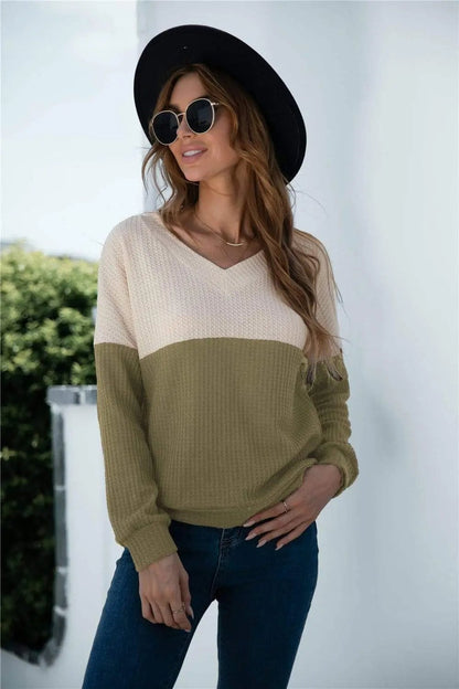 Two Tone Lux Sweater - Get it from Bo