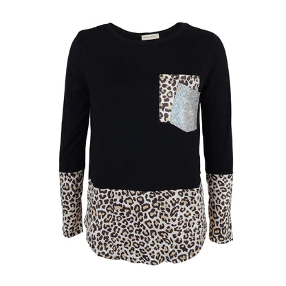 Two Tone Mixed Print Sweater - Get it from Bo