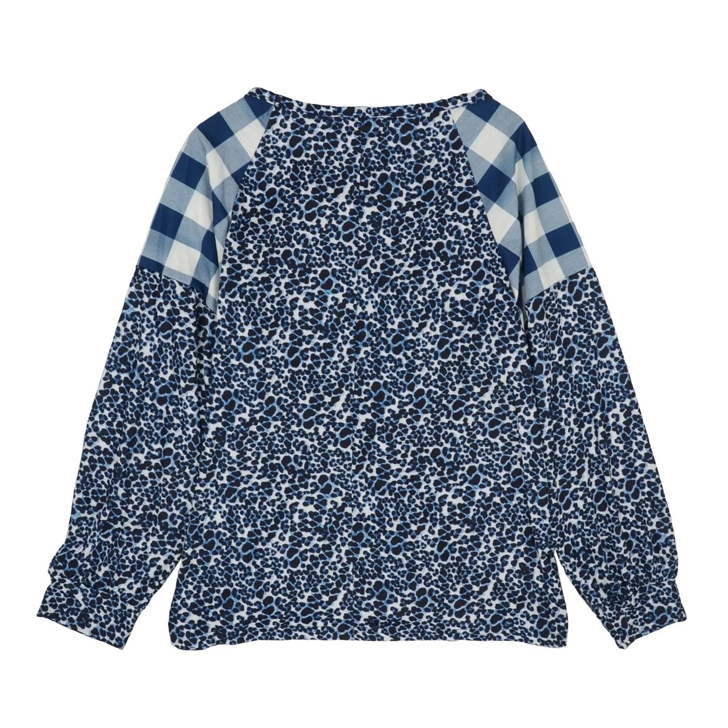 Two Tone Mixed Print Sweater - Get it from Bo