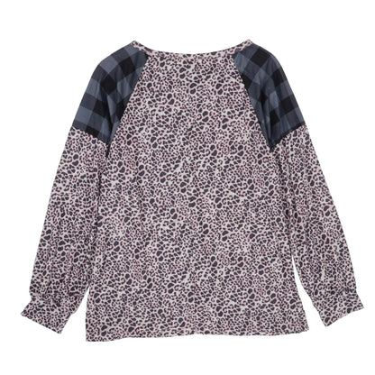 Two Tone Mixed Print Sweater - Get it from Bo
