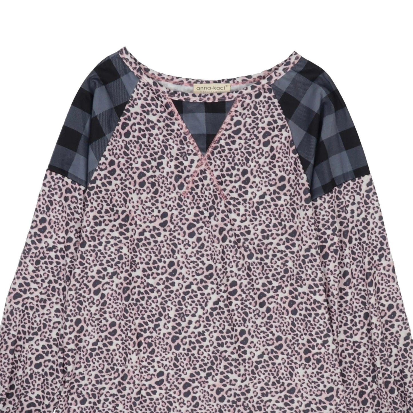 Two Tone Mixed Print Sweater - Get it from Bo