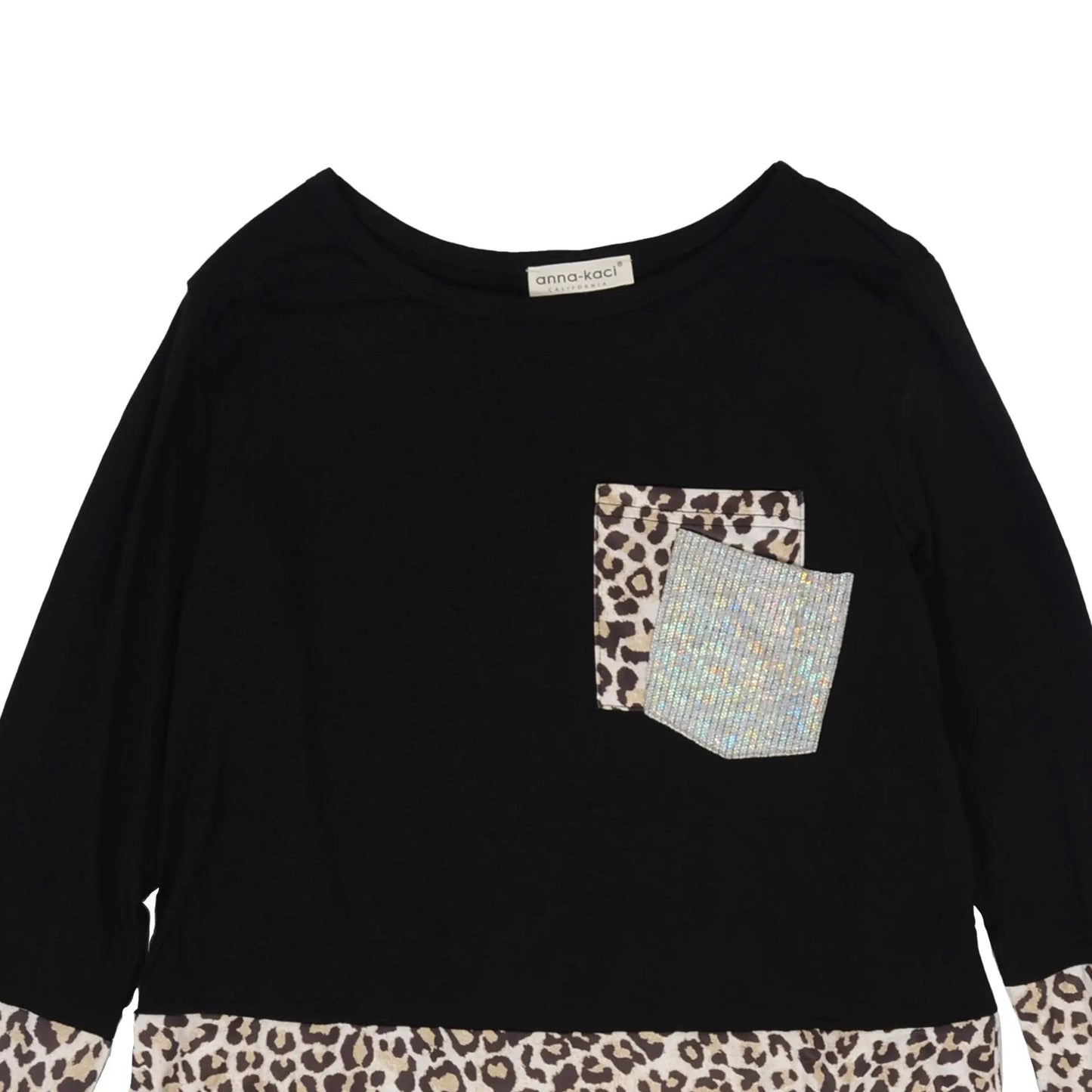 Two Tone Mixed Print Sweater - Get it from Bo
