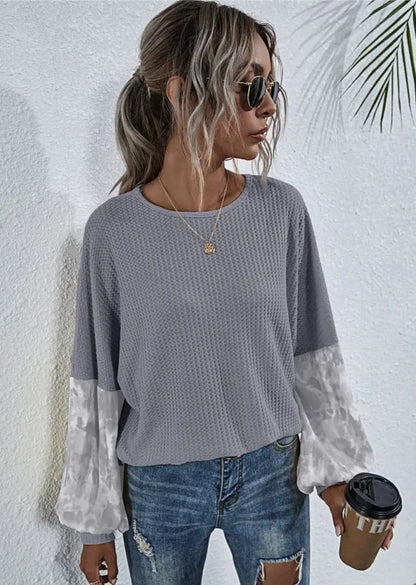 Two Tone Sleeve Knit Sweater - Get it from Bo
