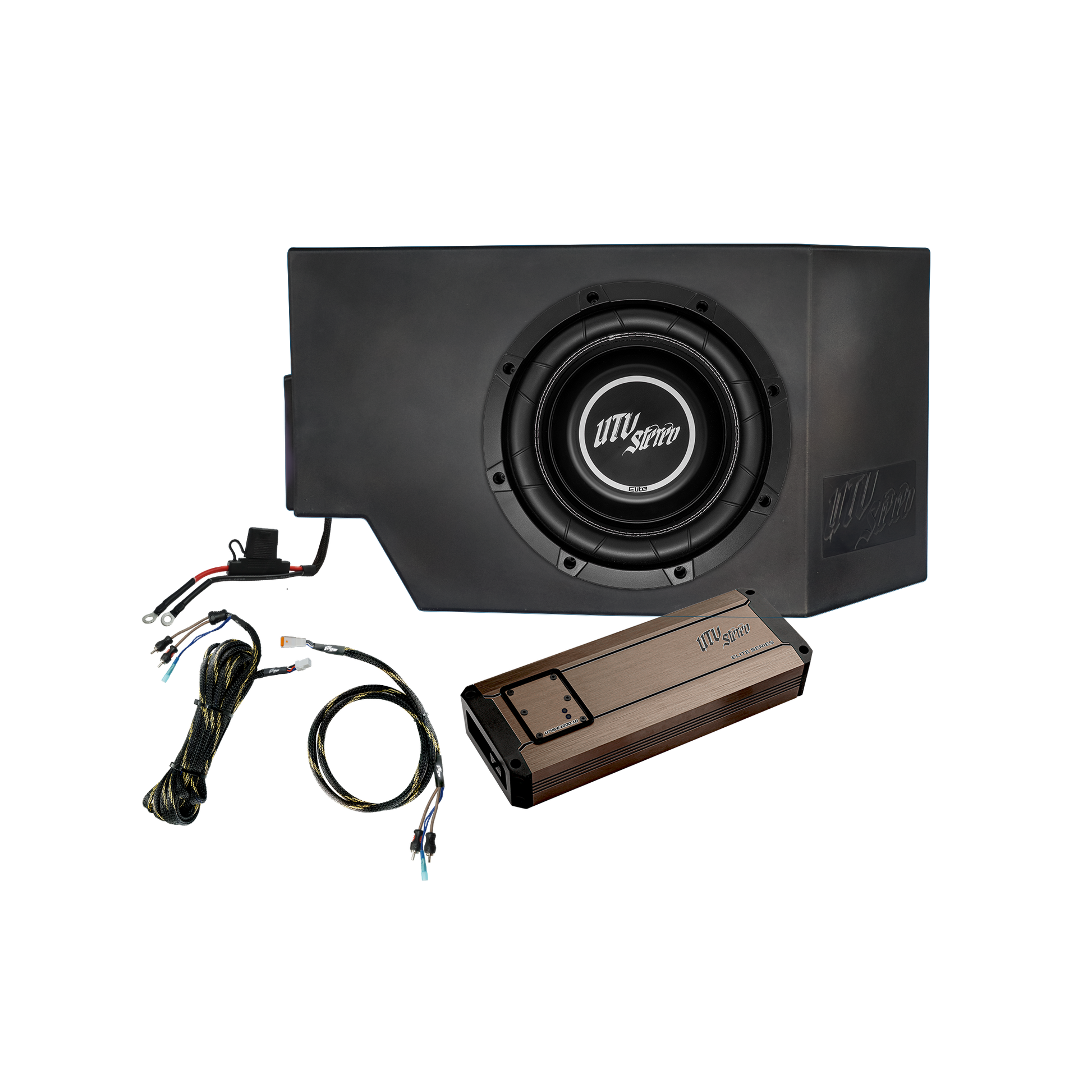 Can-Am® Defender 1200W Single Driver Side 10" Subwoofer Kit | UTVS-DEF-SUB-1200-DRIVER Dunes 2 Dezert SXS