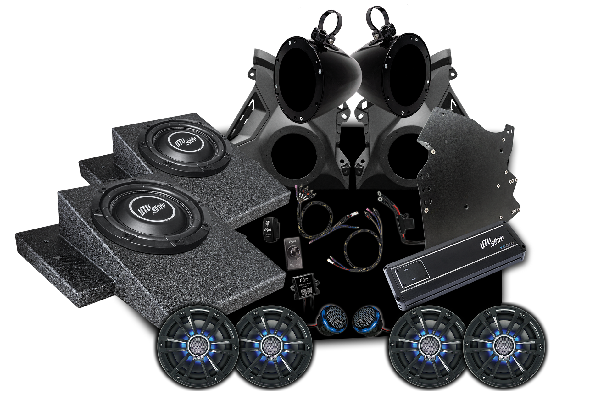 Can-Am® Maverick R Signature Series Stage 6 Stereo Kit | UTVS-R-S6-S Dunes 2 Dezert SXS