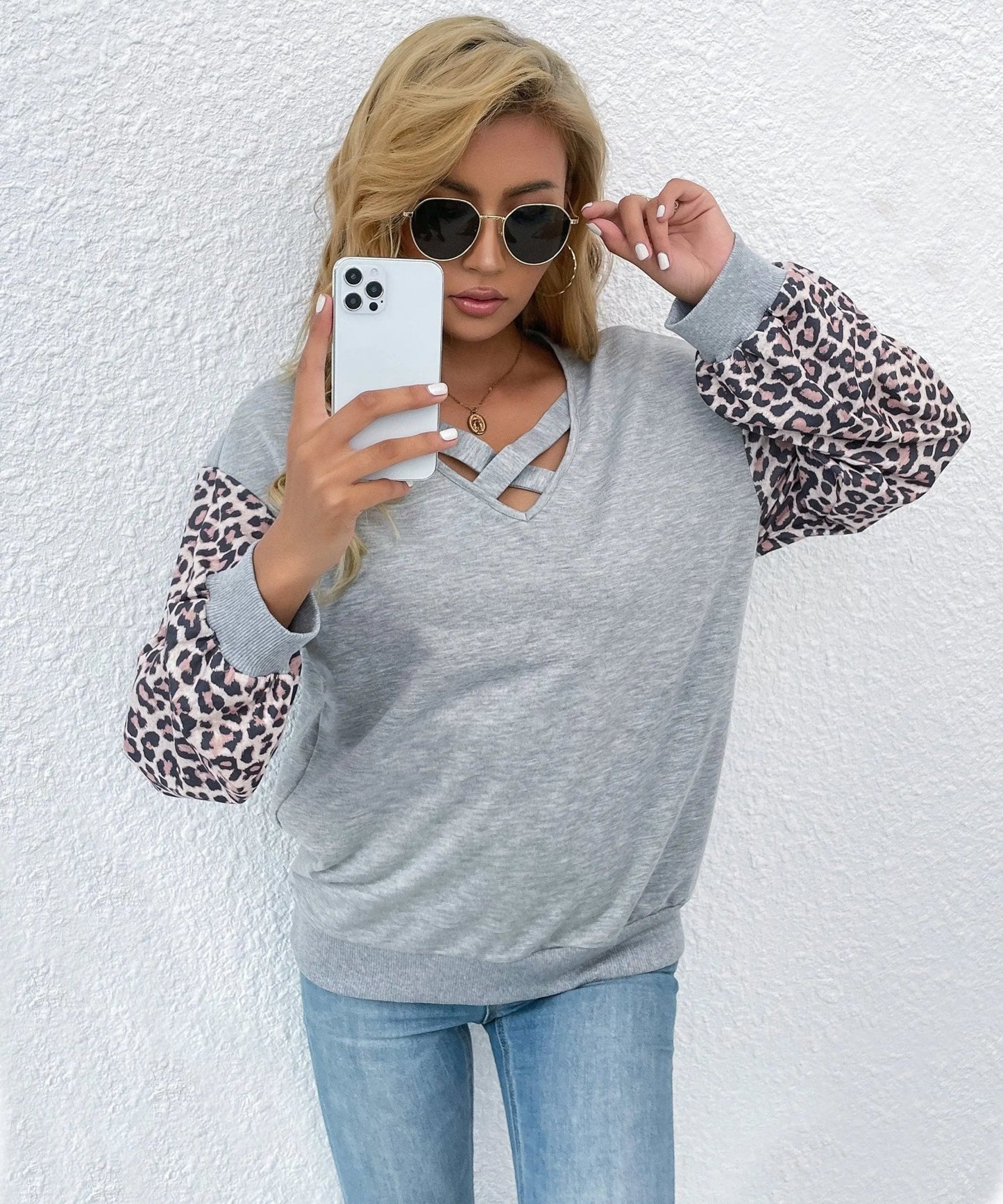 V Neck Criss Cross Sweater - Get it from Bo