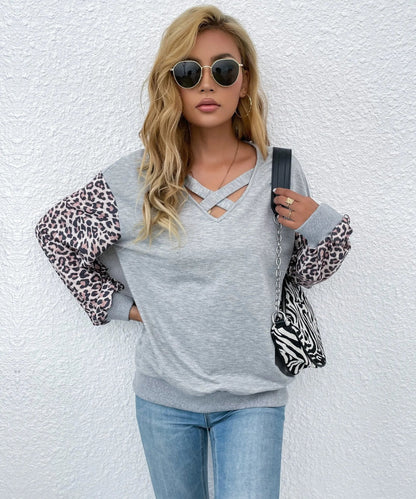 V Neck Criss Cross Sweater - Get it from Bo