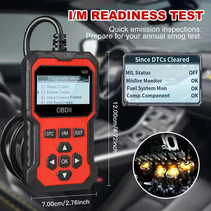 V410 Car Diagnostic Scanner Tool ABS Engine Oil Reset Function Auto Scanner Tool for All Cars - Get it from Bo