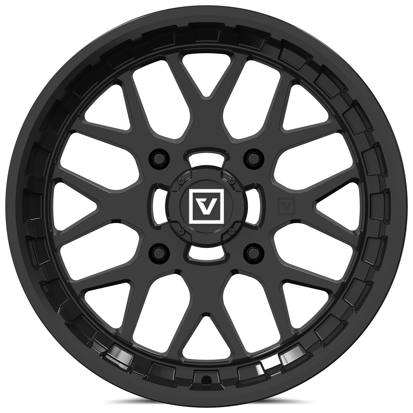 V03 UTV Wheel Gloss Black Valor Offroad
