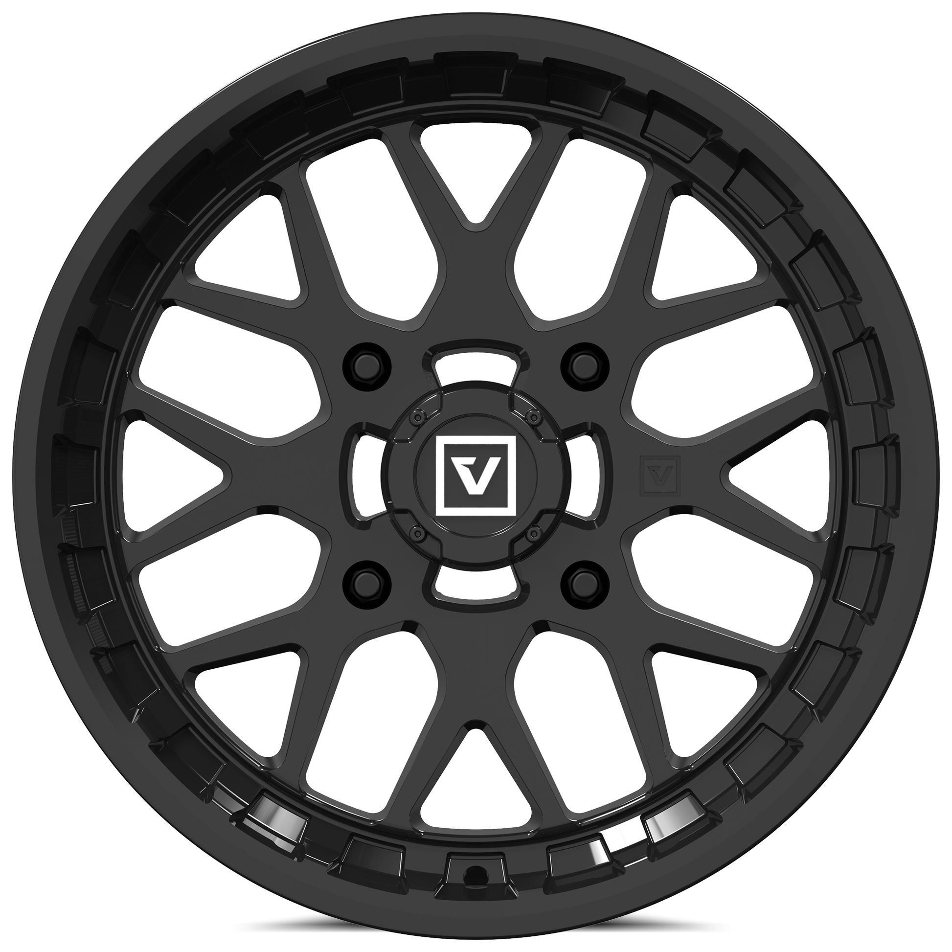 V03 UTV Wheel Gloss Black Valor Offroad