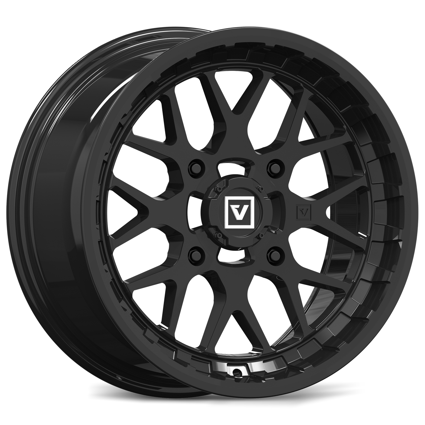 V03 UTV Wheel Gloss Black Valor Offroad