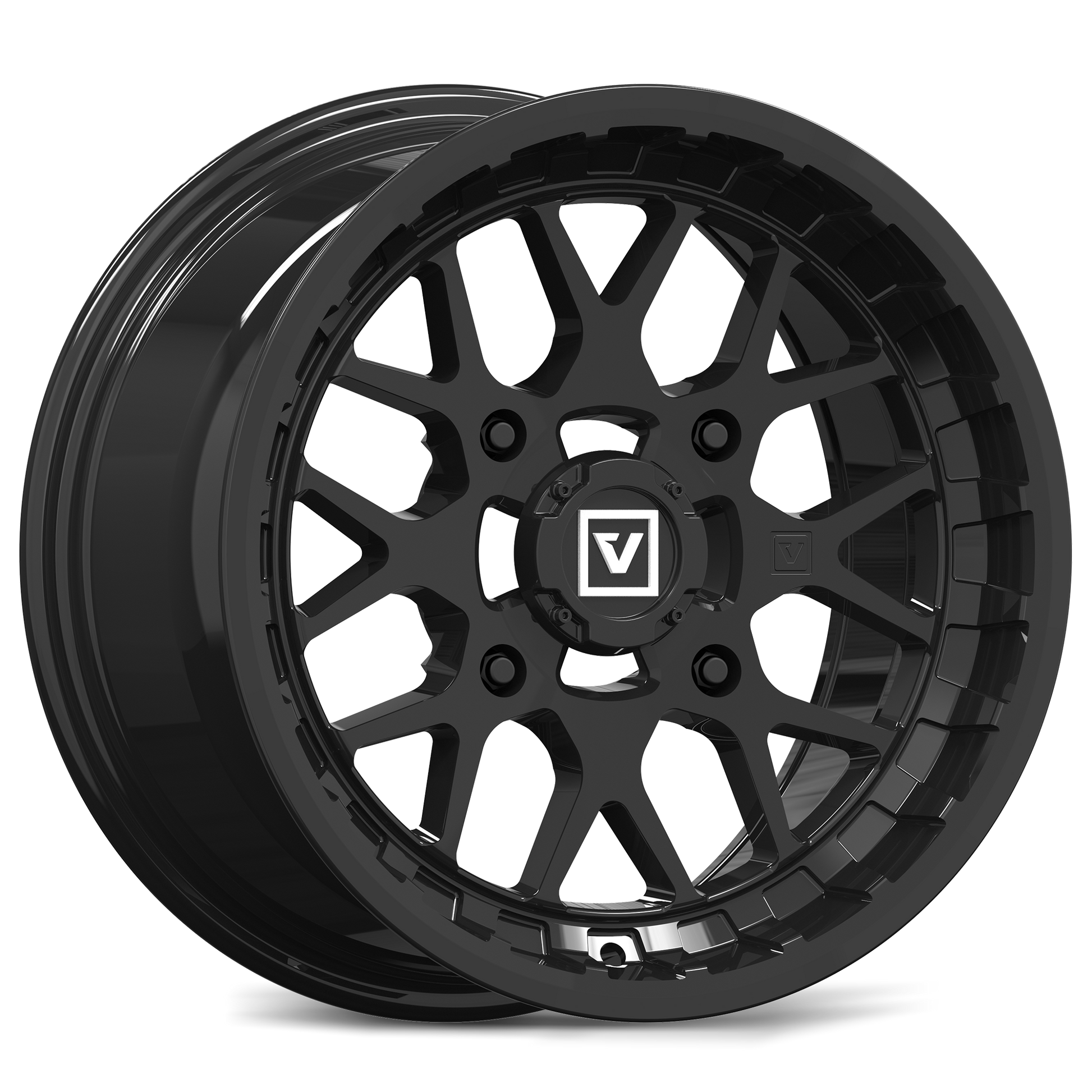 V03 UTV Wheel Gloss Black Valor Offroad
