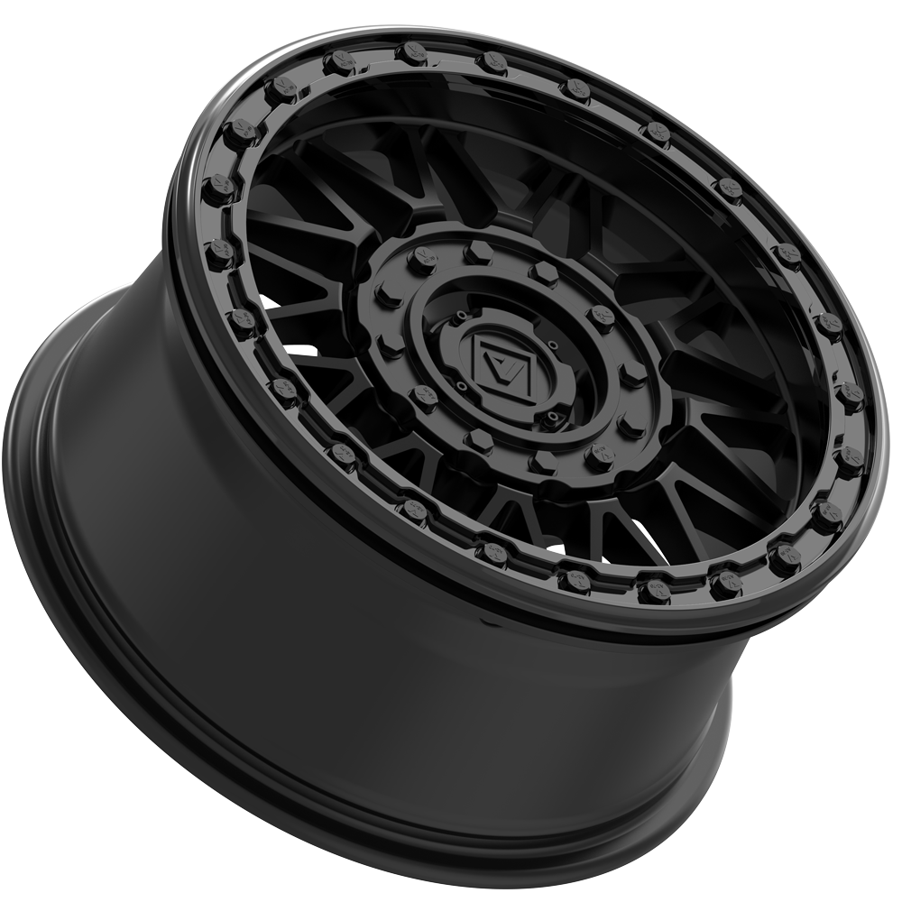 V08 Beadlock UTV Wheel Satin Black Valor Offroad