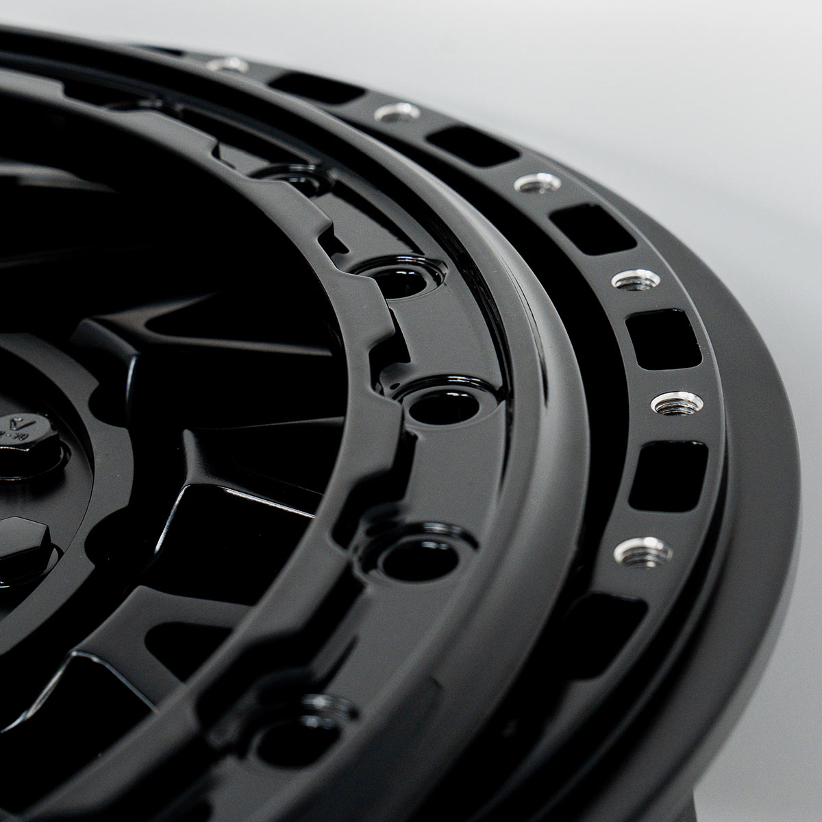 V08 Beadlock UTV Wheel Satin Black Valor Offroad
