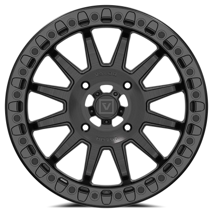 V09 Beadlock UTV Wheel Brushed Charcoal Valor Offroad