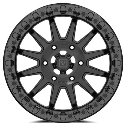 V09 Beadlock UTV Wheel Brushed Charcoal Valor Offroad