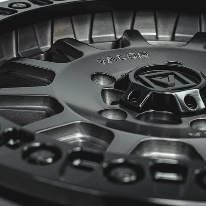 V09 Beadlock UTV Wheel Brushed Charcoal Valor Offroad