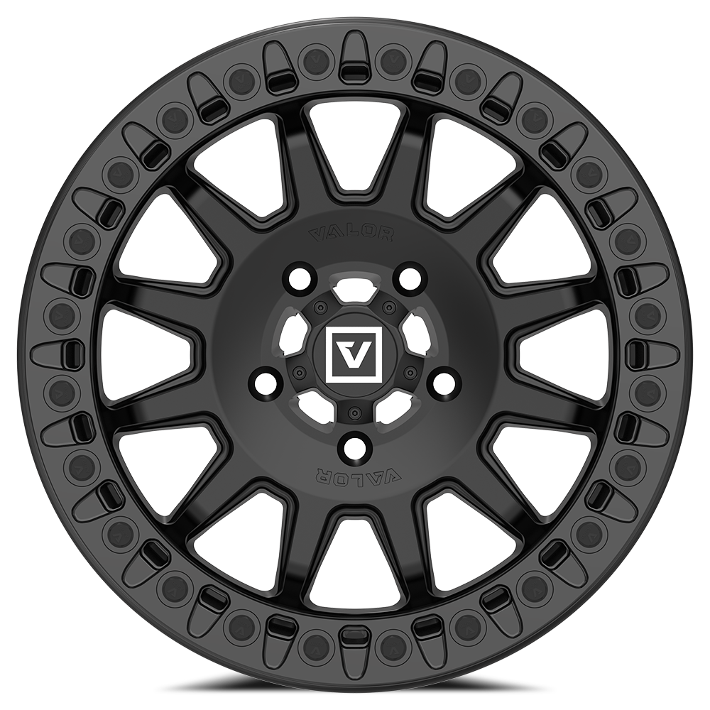 V09 Beadlock UTV Wheel Satin Black Valor Offroad