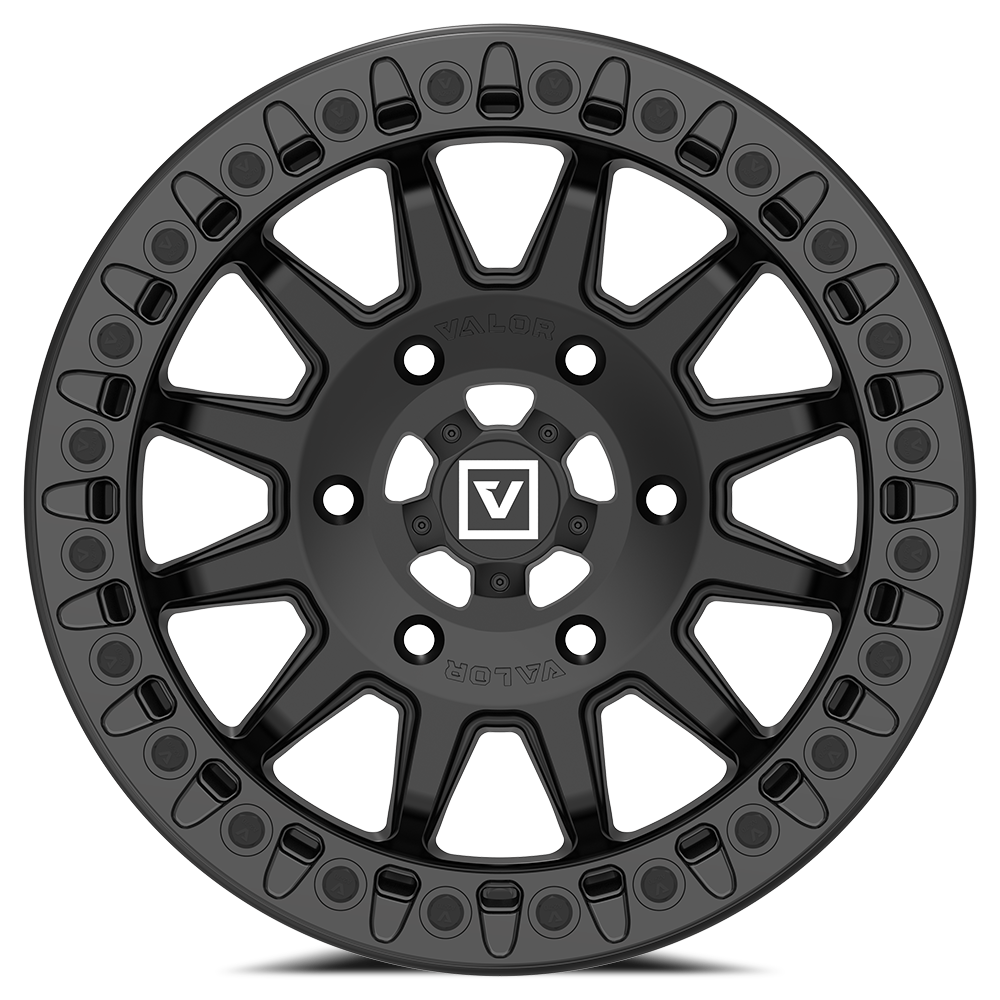 V09 Beadlock UTV Wheel Satin Black Valor Offroad