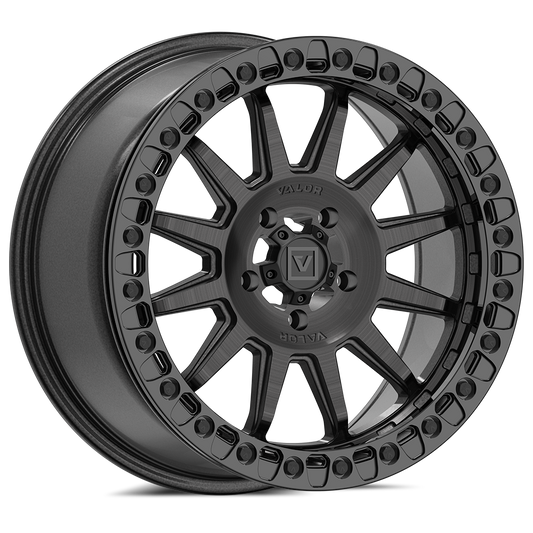 V09 Beadlock UTV Wheel Brushed Charcoal Valor Offroad
