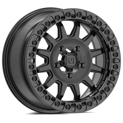 V09 Beadlock UTV Wheel Brushed Charcoal Valor Offroad