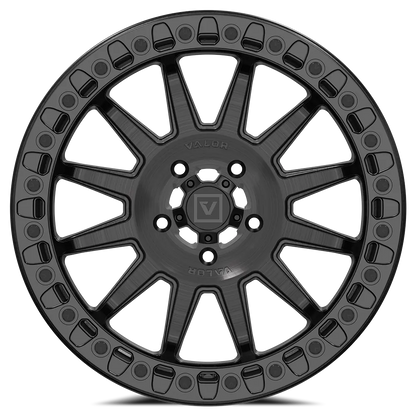 V09 Beadlock UTV Wheel Brushed Charcoal Valor Offroad