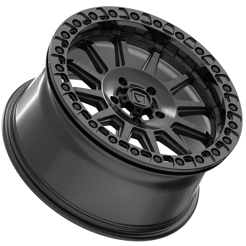 V09 Beadlock UTV Wheel Brushed Charcoal Valor Offroad
