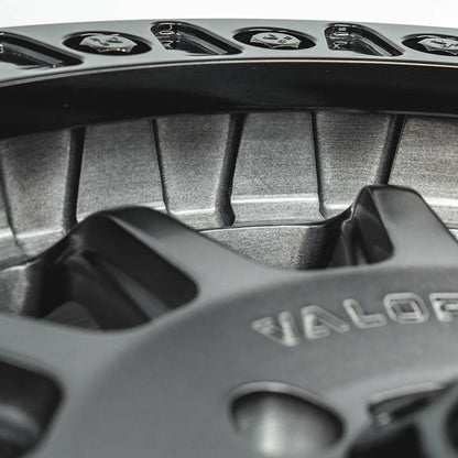 V09 Beadlock UTV Wheel Brushed Charcoal Valor Offroad