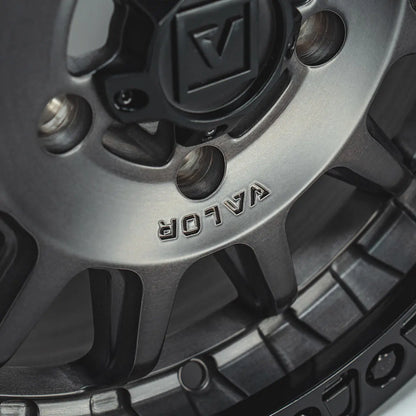 V09 Beadlock UTV Wheel Brushed Charcoal Valor Offroad