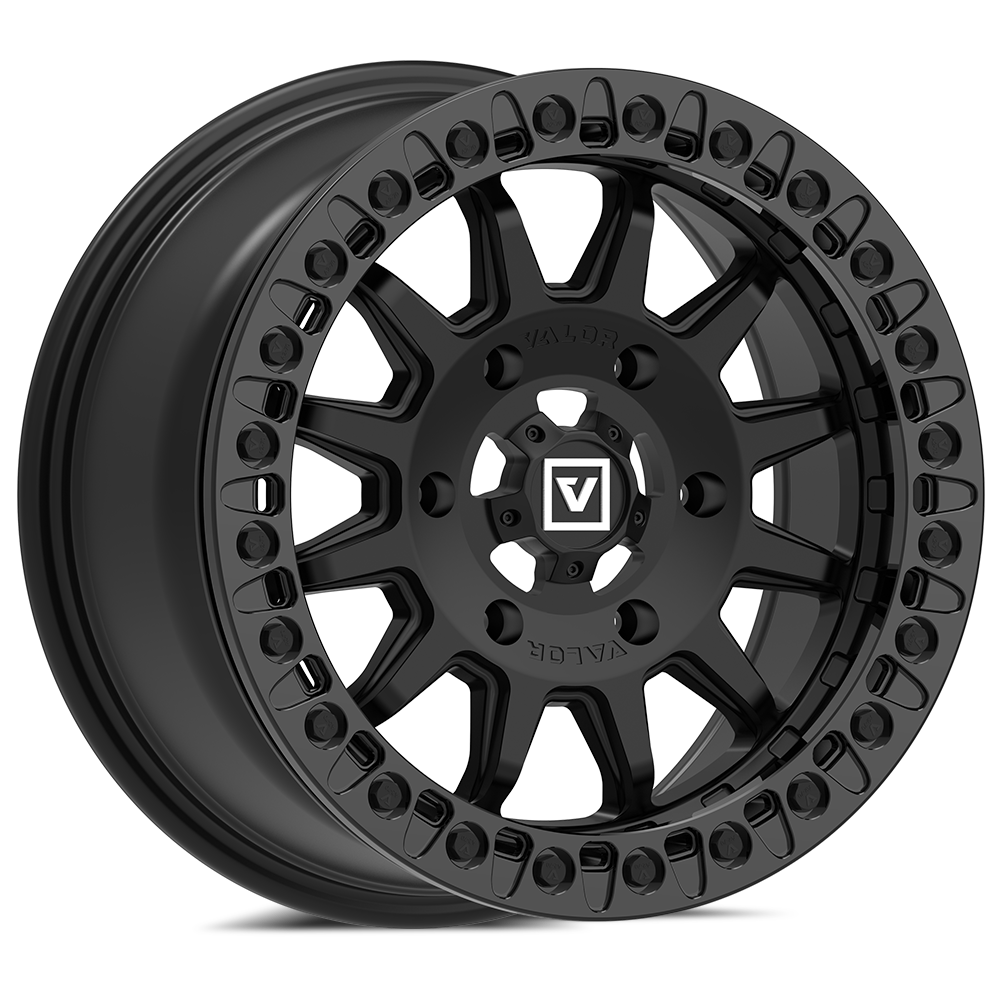 V09 Beadlock UTV Wheel Satin Black Valor Offroad