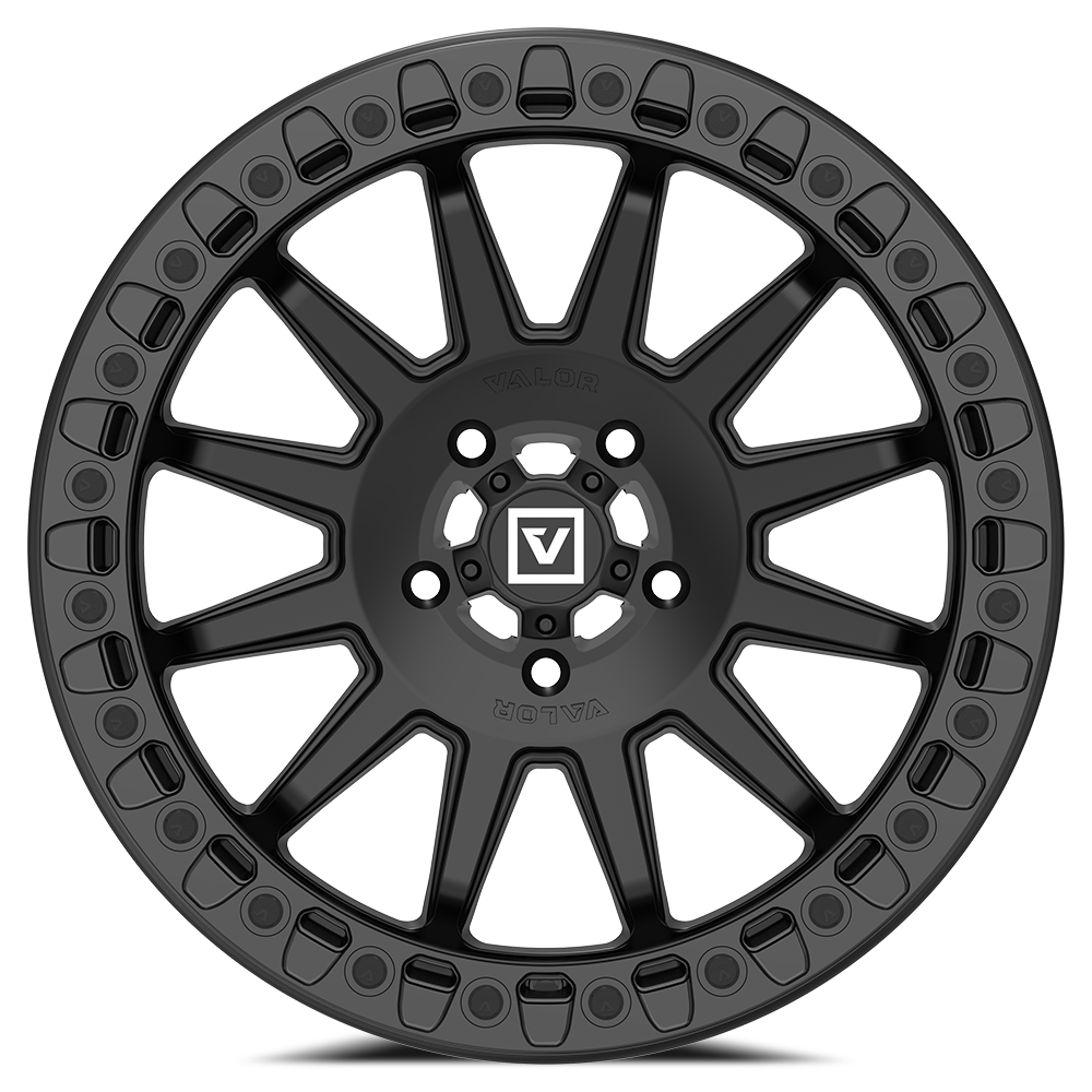V09 Beadlock UTV Wheel Satin Black Valor Offroad